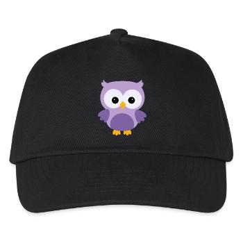 owl52 - Kids’ Baseball Cap - black - Front