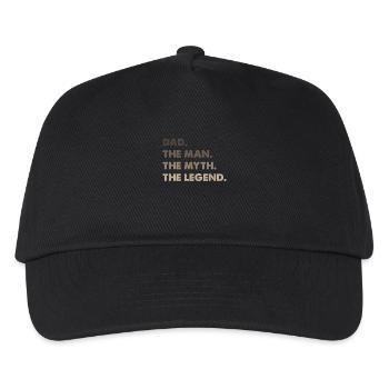 Dad. The Man. The Myth. The Legend. - Kids’ Baseball Cap - black - Front