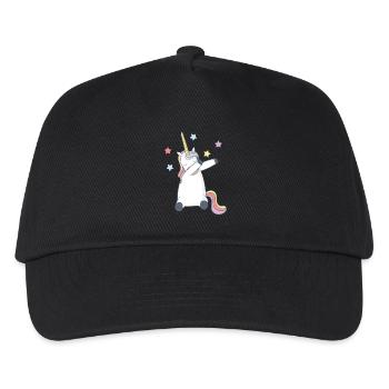 Dabbing Unicorn Dabbing Unicorn Glitter Glitter - Kids’ Baseball Cap - black - Front