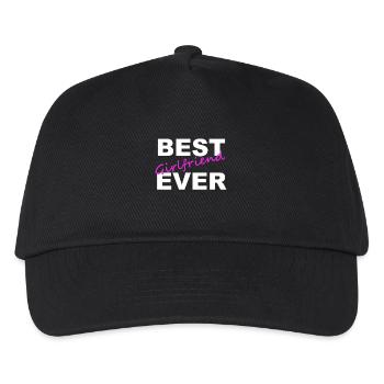 Meilleure amie jamais Petite amie T-shirt - Casquette de baseball Enfant - noir - Devant