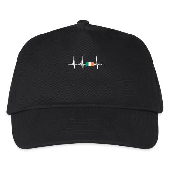 EKG heartbeat Irland - Kinder Basecap - Schwarz - Vorne