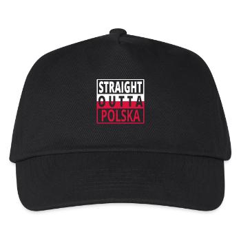 Straight Outta POLOGNE pologne polska .png - Casquette de baseball Enfant - noir - Devant