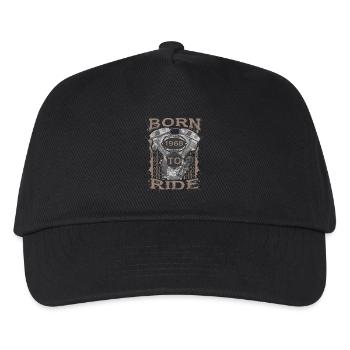 Born to Ride motorcycle 1968 - Kinder Basecap - Schwarz - Vorne