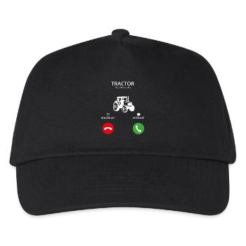 Appelez Appelez mobile agriculteur tracteur tracteur - Casquette de baseball Enfant - noir - Devant