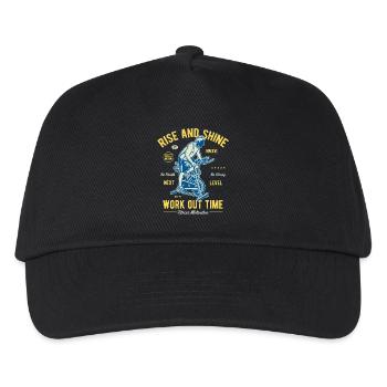 Work out time - Kids’ Baseball Cap - black - Front