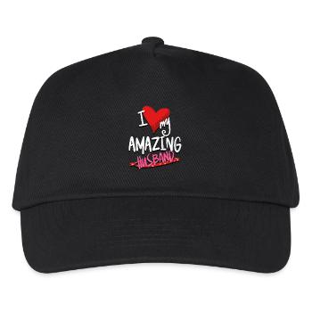 Ich liebe meinen erstaunlichen Ehemann - Kinder Basecap - Schwarz - Vorne