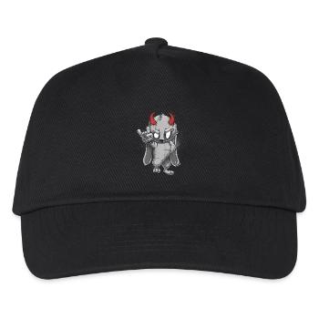 metal bunny (men) - Casquette de baseball Enfant - noir - Devant