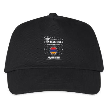 Heimat Prinzessinnen kommen ARMENIEN - Kinder Basecap - Schwarz - Vorne