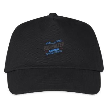 Ich wurde Buchhalter wegen Ruhm & Geld - Kinder Basecap - Schwarz - Vorne