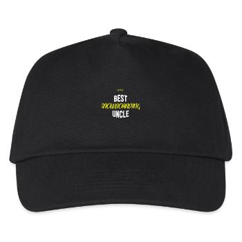 Distressed - BEST SNOWBOARDING UNCLE - Kids’ Baseball Cap - black - Front