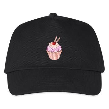 Cupcake - Kinder Basecap - Schwarz - Vorne