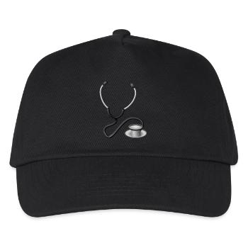 Arzt - Kinder Basecap - Schwarz - Vorne
