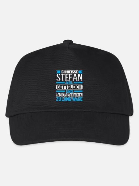 STEFAN - Gottgleich - Kinder Basecap - Schwarz