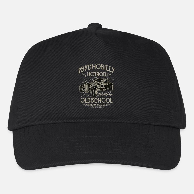 Psychobilly Hotrod - Kinder Basecap - Schwarz