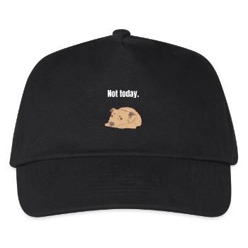 Staffordshire Bull Terrier faul müde Hund Geschenk - Kinder Basecap - Schwarz - Vorne