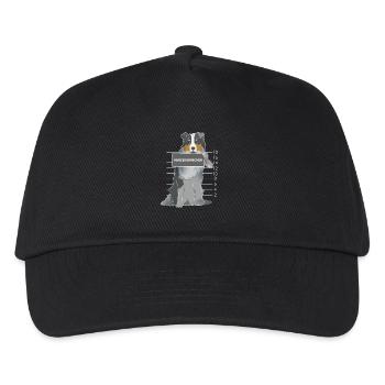 Australian Shepherd Herzensbrecher Hund Geschenk - Kinder Basecap - Schwarz - Vorne