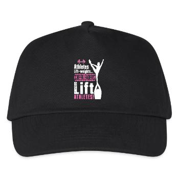 Cheerleader Cheerleading Athlet Cheer Geschenk - Kinder Basecap - Schwarz - Vorne