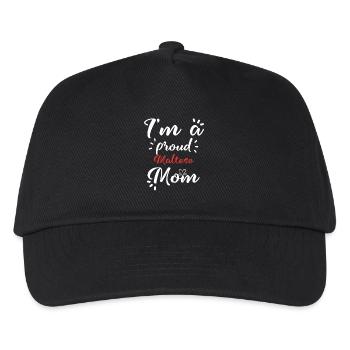 chiens maltais chemise pour fière maman Maltais - Casquette de baseball Enfant - noir - Devant