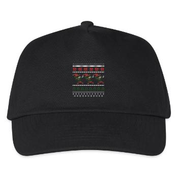 Christmas Elf Ugly Shirt - Kinder Basecap - Schwarz - Vorne