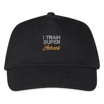 I Train Superheroes - Kids’ Baseball Cap - black - Front