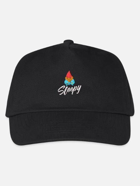 Sleepy Dwarf Distressed - Kinder Basecap - Schwarz