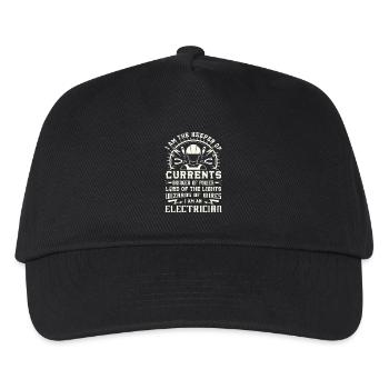 Keeper of Currents Bringer of Power Electrician - Kids’ Baseball Cap - black - Front