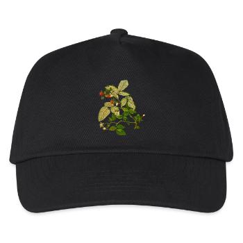 himbeere rasperry obst veggie gemuese fruits1 - Kinder Basecap - Schwarz - Vorne