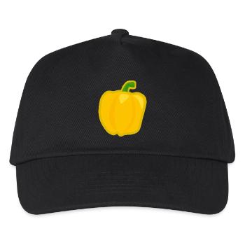 paprika chilli chili pepper citrus veggie gemuese - Kinder Basecap - Schwarz - Vorne
