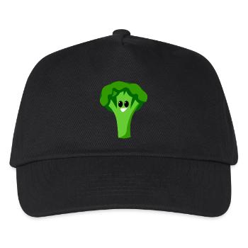 broccoli brokkoli veggie gemuese vegetables11 - Kinder Basecap - Schwarz - Vorne