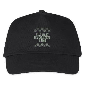Ugly Christmas Sweater Christmas Gift - Kids’ Baseball Cap - black - Front