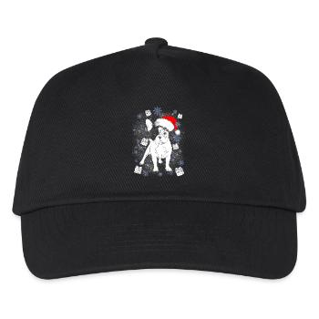 French Bulldog Santa Christmas gift - Kids’ Baseball Cap - black - Front