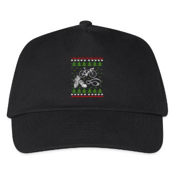 Triathlon Ugly Christmas Jumper Triathlete - Kinder Basecap - Schwarz - Vorne
