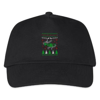 Trumpet Ugly Christmas Jumper - Kids’ Baseball Cap - black - Front