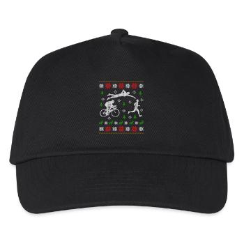 Ugly Christmas Triathlon Jumper - Kinder Basecap - Schwarz - Vorne