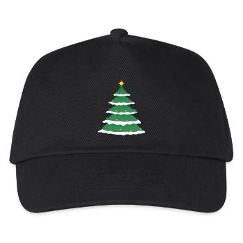 weihnachten winter rentier weihnachtsmann ugly chr - Kinder Basecap - Schwarz - Vorne