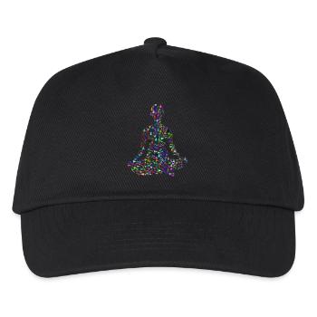 Yoga exercise woman - Kids’ Baseball Cap - black - Front