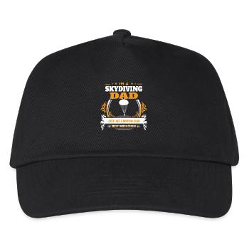 Himmelstauchen-Vati-Hemd-Geschenk-Idee - Kinder Basecap - Schwarz - Vorne