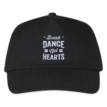 Break Dance Not Hearts T-Shirt Design - Kids’ Baseball Cap - black - Front