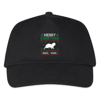 Cute Kids Weasel Ugly Noël T-shirt - Casquette de baseball Enfant - noir - Devant
