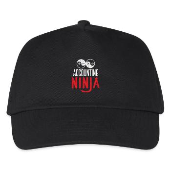 Accounting Ninja - Buchhaltung Finanzen Bilanz - Kinder Basecap - Schwarz - Vorne