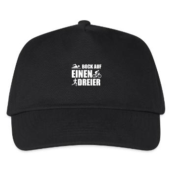 Triathlon Swimming Running Cycling sport - Kids’ Baseball Cap - black - Front