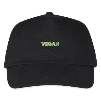 Vegan - Kids’ Baseball Cap - black - Front