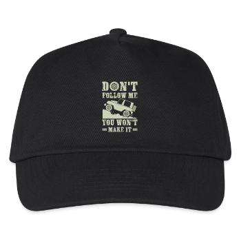 Don't follow me you won't make it - offroad gift - Casquette de baseball Enfant - noir - Devant