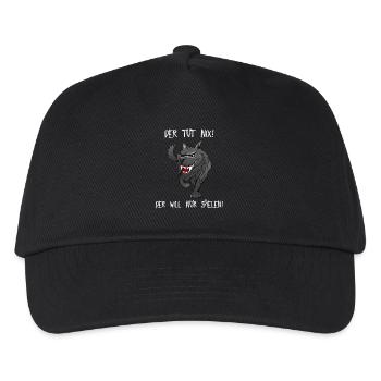 Faire chien rien - Casquette de baseball Enfant - noir - Devant