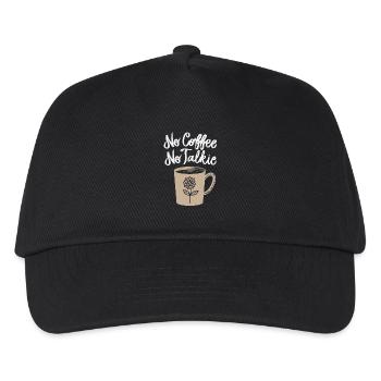 Pas de café, pas walkie - Casquette de baseball Enfant - noir - Devant