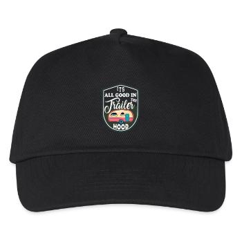 Tout bien sur le camping - Casquette de baseball Enfant - noir - Devant
