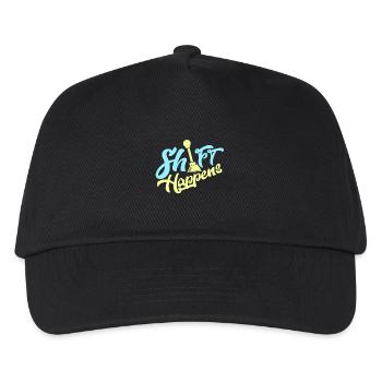 Maj Happens - Chemise de voiture - Casquette de baseball Enfant - noir - Devant