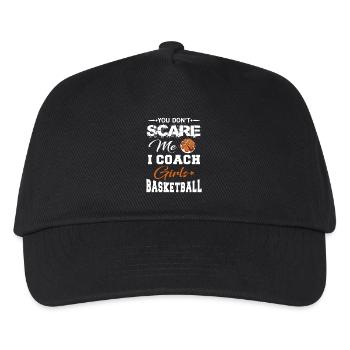 You Don't scare me i coach Girls Basketball - Kinder Basecap - Schwarz - Vorne