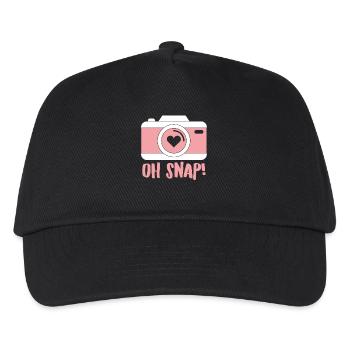 Photographe - Caméra - Présent - Photographier - Casquette de baseball Enfant - noir - Devant