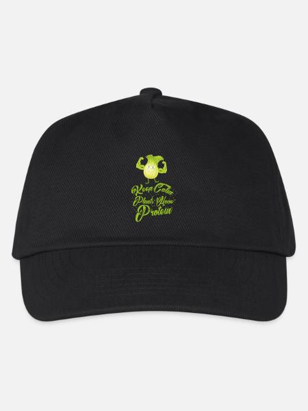 Keep Calm - Plants have Protein - Vegan Shirt - Kinder Basecap - Schwarz